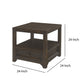 Rectangular Wooden End Table with 1 Drawer and 1 Open Shelf Brown - BM205983 By Casagear Home BM205983