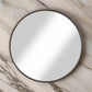 Contemporary Round Metal Framed Wall Mirror, Small, Bronze and Silver - BM205989 By Casagear Home