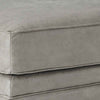 Leatherette Wooden Ottoman with Nailhead Trim Details Gray By Casagear Home BM206192