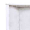 50’ Corner Wooden Bookshelf with 2 Door Cabinet White By Casagear Home BM206245