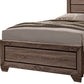 Wooden Eastern King Size Bed with Storage Drawers Taupe Brown By Casagear Home BM206545