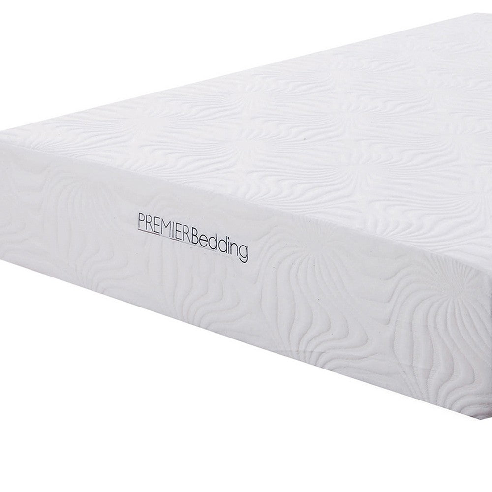 Eastern King Size Mattress with High Density Memory Foam White By Casagear Home BM206551