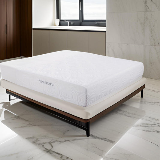 Eastern King Size Mattress with High Density Memory Foam White By Casagear Home BM206551