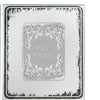 Modern Etched Wooden Photo Frames Large Set of 4 Silver By Casagear Home BM206706