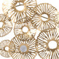 Contemporary Style Metal Wall Art with Coral Pattern Design Gold By Casagear Home BM206723