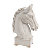 Transitional Style Ceramic Horse Head Decor Piece Large Beige By Casagear Home BM206726