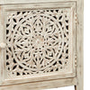 Carved Single Door Accent Cabinet Antique White By Casagear Home BM207017