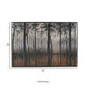 Wood and Canvas Forest Wall Art Black Orange and Silver By Casagear Home BM207182