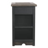 1 Door Cabinet End Table with 2 USB Ports Brown By Casagear Home BM207217