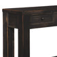 64’ 4-Drawer Sofa Table with Bottom Shelf Weathered Black By Casagear Home BM207222