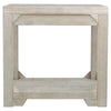 Plank Style End Table with Bottom Shelf White By Casagear Home BM207236