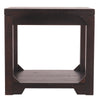 Rough Sawn Textured Wooden End Table with One Shelf Brown By Casagear Home BM207237