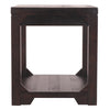 Rough Sawn Textured Wooden End Table with One Shelf Brown By Casagear Home BM207237