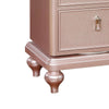 Wooden Frame 5 Drawer Swivel Chest with Mirror Trim Rose Gold By Casagear Home BM207314