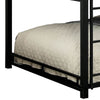 Industrial Style Full Triple Decker Bunk Bed with Ladder Black By Casagear Home BM207366