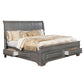 Wooden Queen Size Bed with Spacious Storage Drawers, Gray By Casagear Home