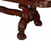 Wooden Dining Table with Lion Claw Feet Large Brown By Casagear Home BM207689