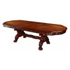 Wooden Dining Table with Lion Claw Feet, Large, Brown By Casagear Home