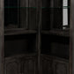 Wooden Bar Cabinet with Glass Shelves Brown By Casagear Home BM207721