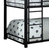 3 Tier Bunk Bed with Attached Ladders Black By Casagear Home BM207737