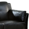 3 Seater Contemporary Sofa with Cushioned Armrests Black By Casagear Home BM207758