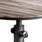 Metal Counter Height Dining Table with Fire Hydrant Inspired Base Gray By Casagear Home BM207963