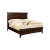 Wooden California King Bed with Panel Headboard and Footboard, Cherry Brown By Casagear Home