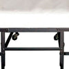 Metal Rollaway Folding Bed with 48 Inch Mattress and Casters Black By Casagear Home BM208085