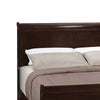 Traditional Style Wooden Queen Size Bed with Curved Headboard Brown By Casagear Home BM208177