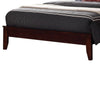 Transitional Wooden Queen Size Bed with Slatted Style Headboard Brown By Casagear Home BM208182