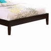 Wooden California King Size Universal Bed Frame with Tapered Legs Brown By Casagear Home BM208185