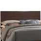 Transitional Style Eastern King Size Panel Bed with Low Footboard Brown By Casagear Home BM208545