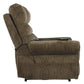 Upholstered Metal Power Lift Recliner Brown By Casagear Home BM209296