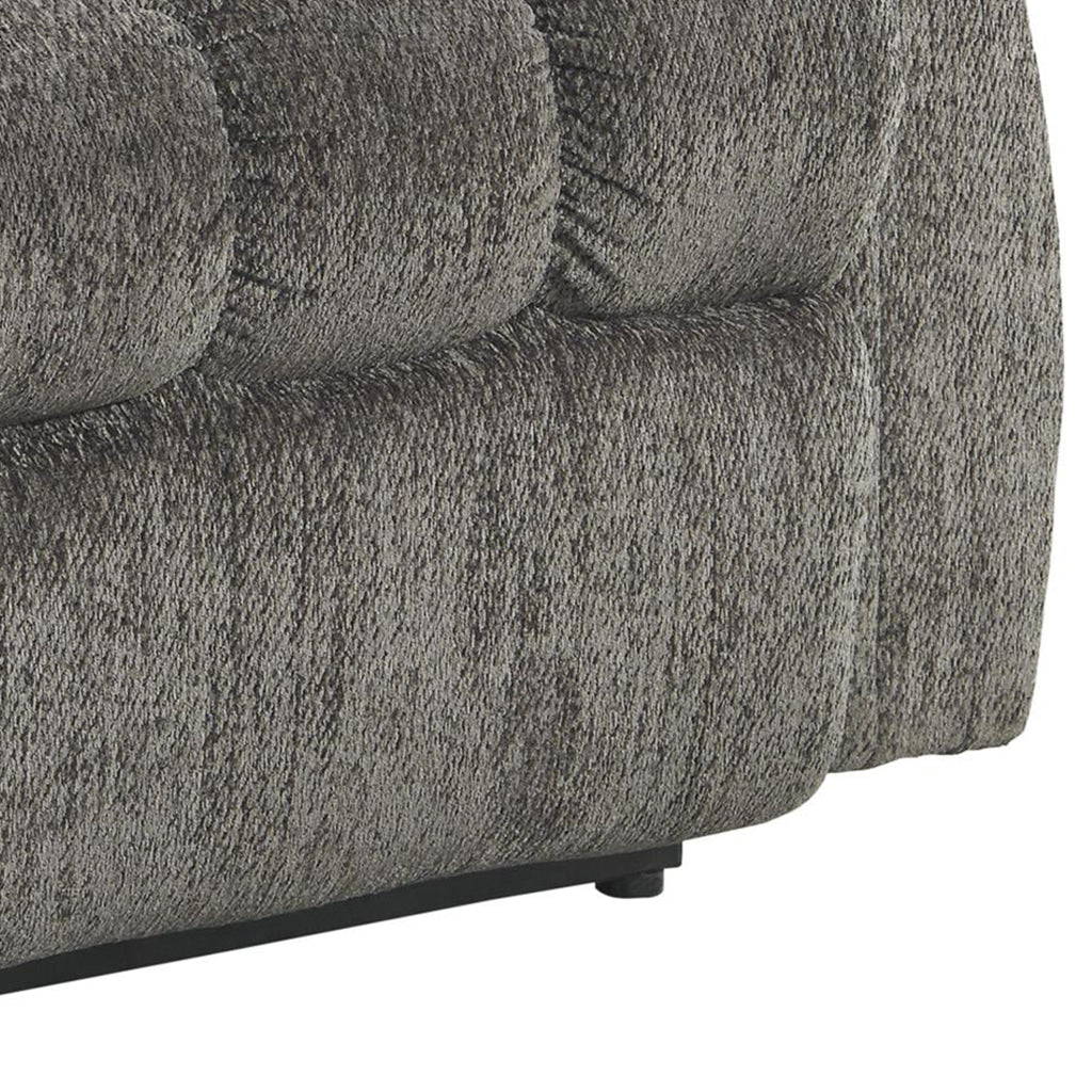 Upholstered Metal Power Lift Recliner Gray By Casagear Home BM209297