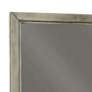 36’ Square Bedroom Mirror with Wood Frame Gray By Casagear Home BM209348