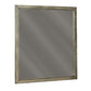 36’ Square Bedroom Mirror with Wood Frame Gray By Casagear Home BM209348