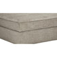 Wooden Ottoman with Hidden Storage and Tapered Block Legs Gray By Casagear Home BM209655