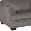 Fabric Upholstered Chair and a Half with Tapered Block Legs Gray By Casagear Home BM209673