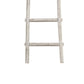 Transitional Style Wooden Decor Ladder with 5 Steps White By Casagear Home BM210391