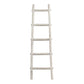 Transitional Style Wooden Decor Ladder with 5 Steps, White By Casagear Home