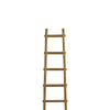 Transitional Style Wooden Decor Ladder with 6 Steps Brown By Casagear Home BM210392