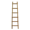 Transitional Style Wooden Decor Ladder with 6 Steps, Brown By Casagear Home