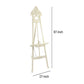 Wooden Hand Carved Tripod Easel with Back Leg Support White By Casagear Home BM210400