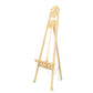 Traditional Style Wooden Easel with Scrollwork Details, Antique White By Casagear Home