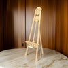 Traditional Style Wooden Easel with Scrollwork Details, Antique White By Casagear Home