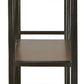 70’’ 5-Shelf Metal Frame Bookcase Brown and Black By Casagear Home BM210649