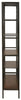 70’’ 5-Shelf Metal Frame Bookcase Brown and Black By Casagear Home BM210649