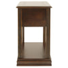 Chair Side End Table with 1 Drawer and Open Bottom Shelf Brown By Casagear Home BM210674