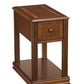 Chair Side End Table with 1 Drawer and Open Bottom Shelf, Brown By Casagear Home