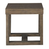 Trestle Base End Table Taupe Brown By Casagear Home BM210783